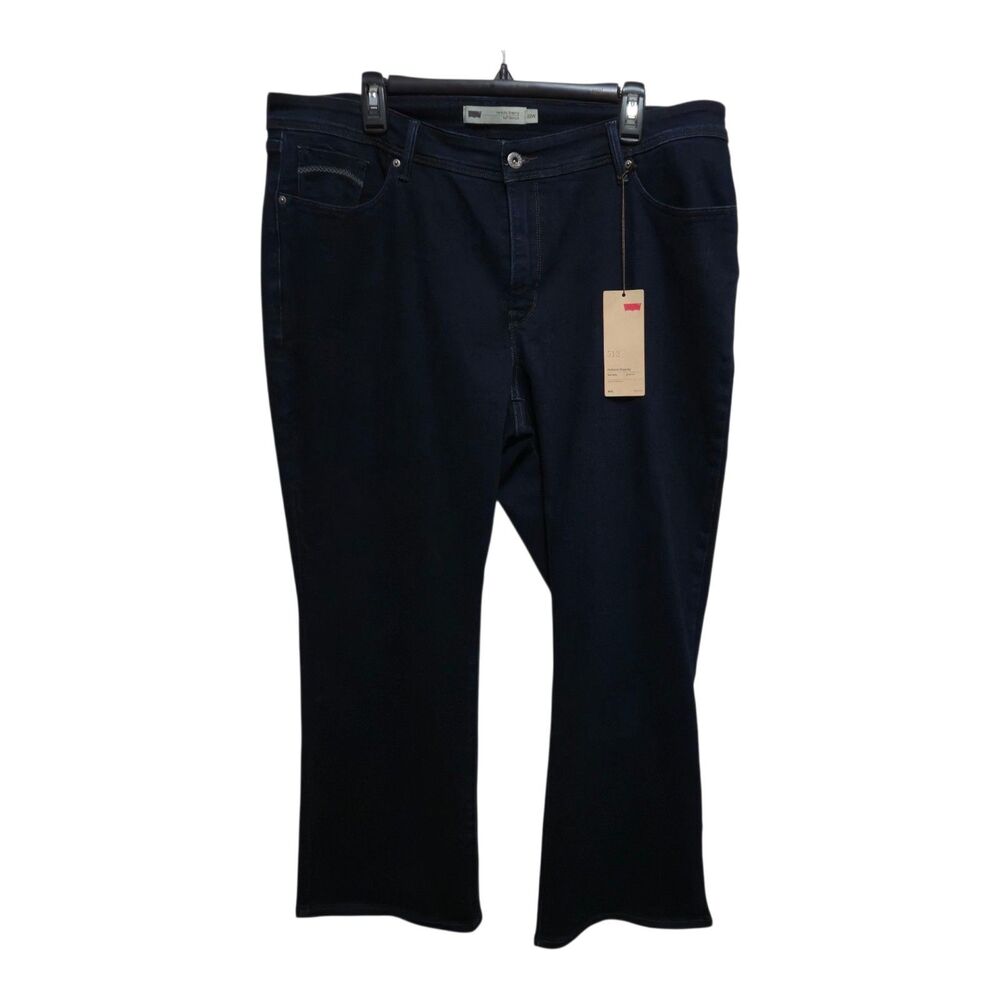 Levi's 512 Perfectly Slimming Bootcut Size 22W Dark Wash NEW
